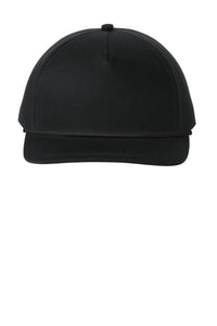 Port Authority Snapback Five-Panel Rope Cap C962 - Black/ Black