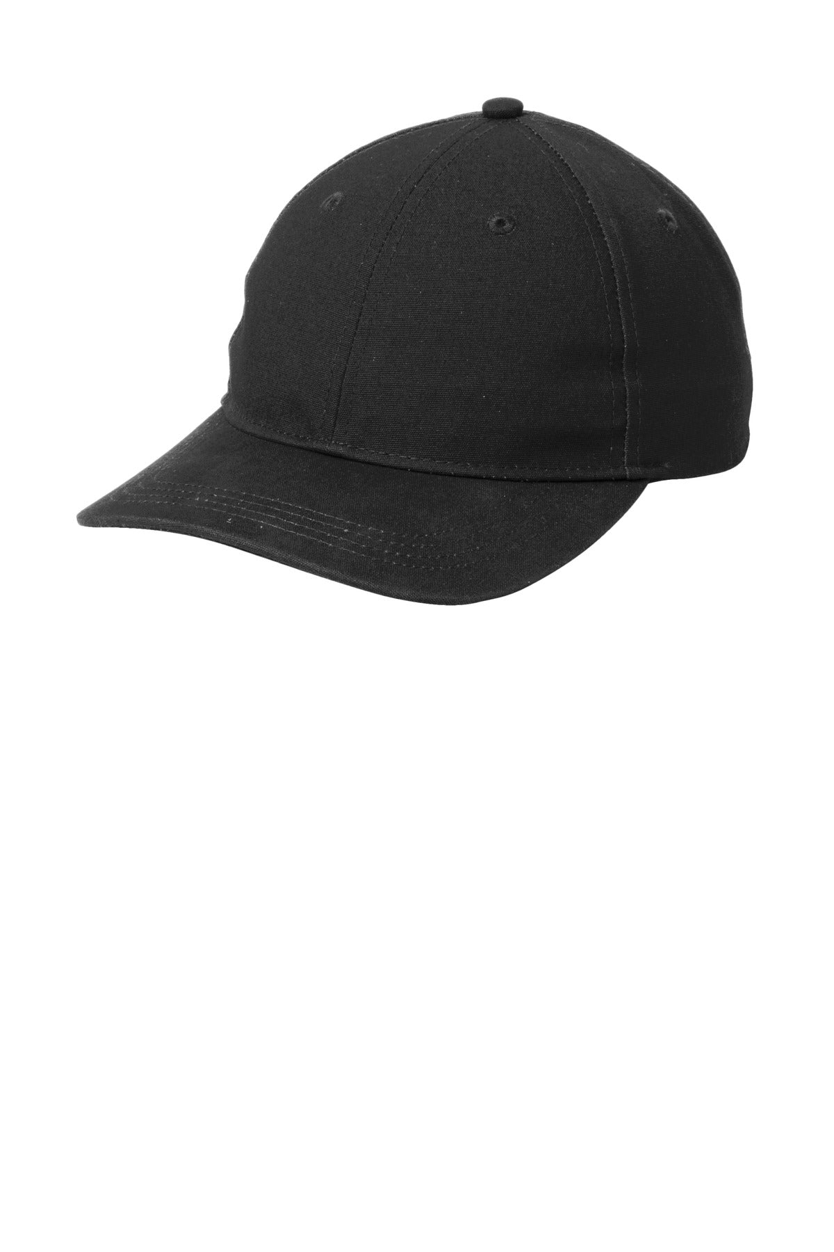 Port Authority Leather Strap Cap C963 - Black