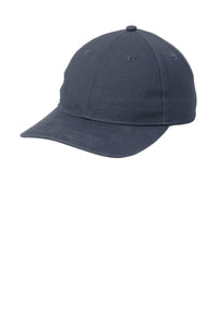 Port Authority Leather Strap Cap C963 - Navy