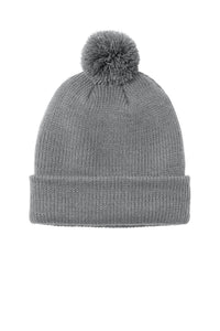 Port Authority Cozy Pom Beanie C978 - Gusty Grey