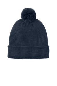 Port Authority Cozy Pom Beanie C978 - River Blue Navy