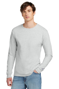 Champion  Heritage 5.2-Oz. Jersey Long Sleeve Tee CC8C - Ash