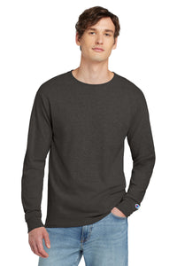 Champion  Heritage 5.2-Oz. Jersey Long Sleeve Tee CC8C - Charcoal Heather