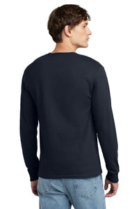 Champion  Heritage 5.2-Oz. Jersey Long Sleeve Tee CC8C - Navy Back
