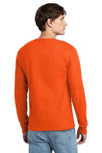 Champion  Heritage 5.2-Oz. Jersey Long Sleeve Tee CC8C - Orange Back