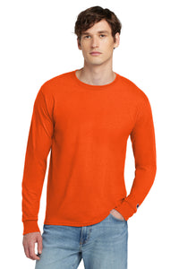 Champion  Heritage 5.2-Oz. Jersey Long Sleeve Tee CC8C - Orange