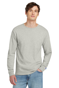 Champion  Heritage 5.2-Oz. Jersey Long Sleeve Tee CC8C - Oxford Grey