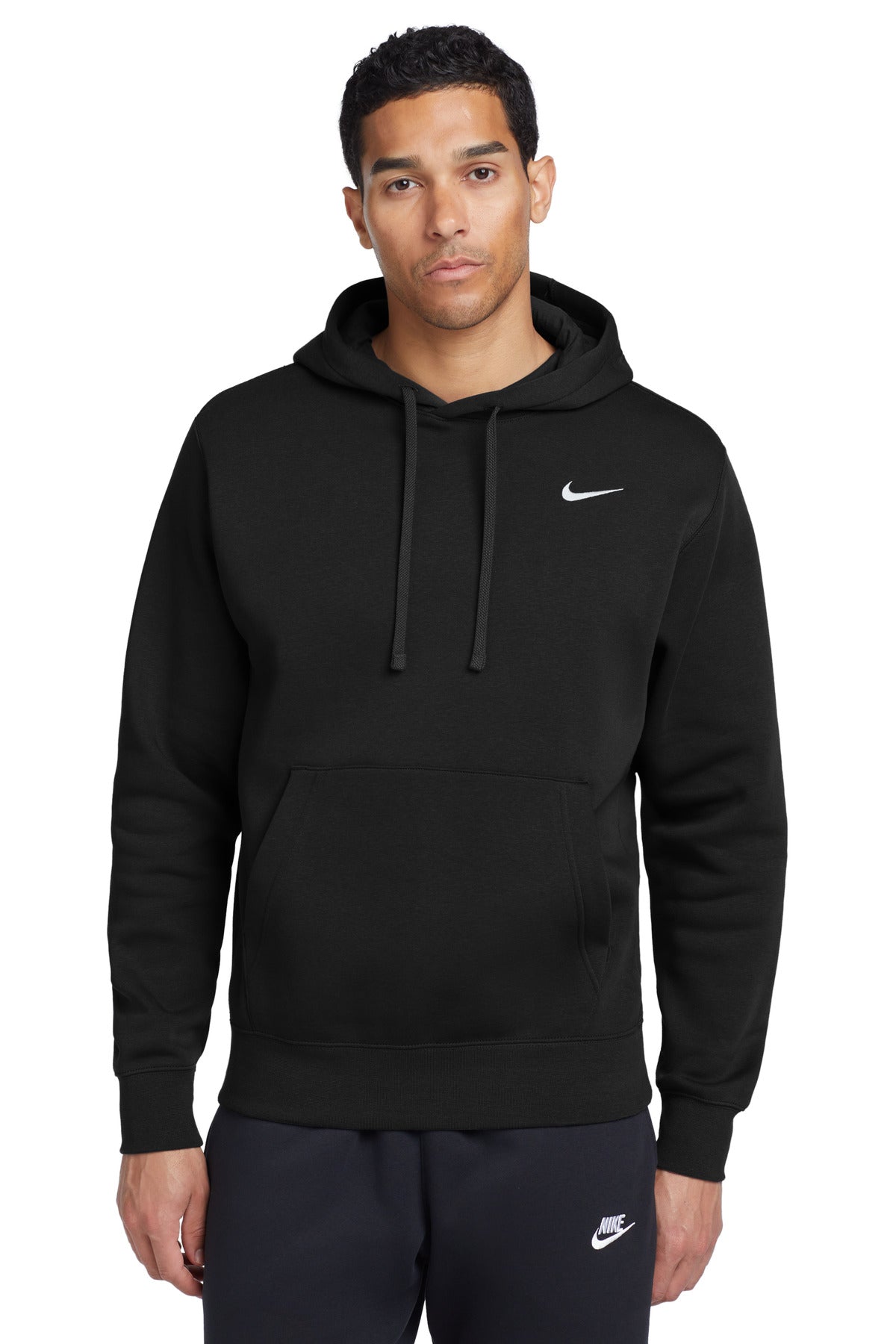 Nike Club Fleece Pullover Hoodie CJ1611 - Black