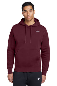 Nike Club Fleece Pullover Hoodie CJ1611 - Dark Maroon