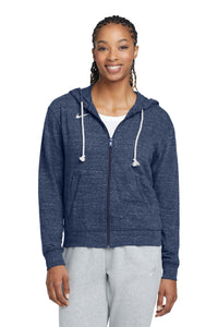 Nike Women's Gym Vintage Full-Zip Hoodie CN9402 - Team Navy