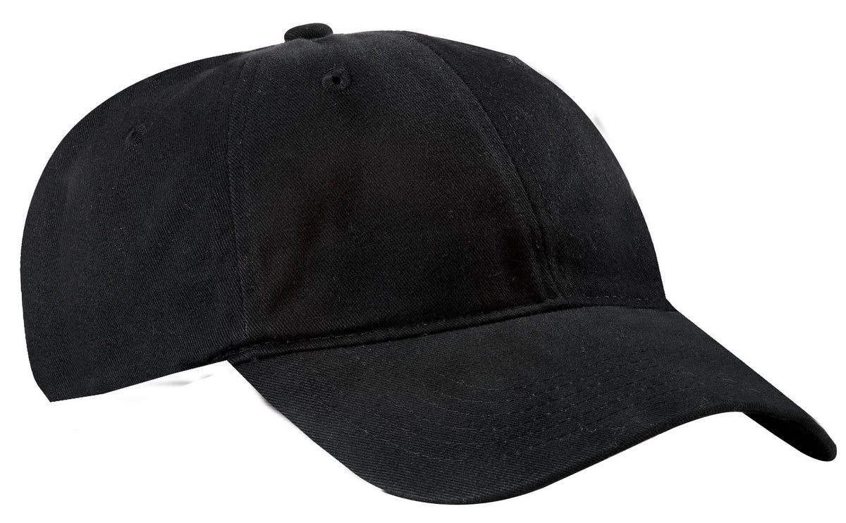 Port Authority Brushed Twill Low Profile Cap - Black