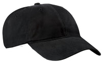 Port Authority Brushed Twill Low Profile Cap - Black