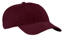 Port Authority Brushed Twill Low Profile Cap - Maroon