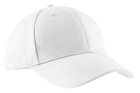 Port Authority Brushed Twill Cap - White