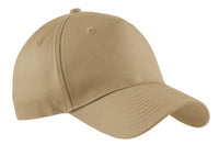 Port Authority Five-Panel Twill Cap - Khaki