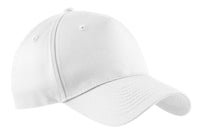 Port Authority Five-Panel Twill Cap - White