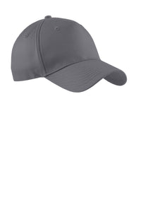 Port Authority Five-Panel Twill Cap - Charcoal