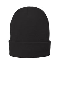 Port Authority Fleece-Lined Knit Cap - Black