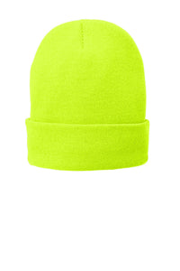 Port Authority Fleece-Lined Knit Cap - Neon Yellow