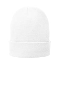 Port Authority Fleece-Lined Knit Cap - White