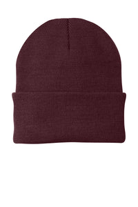 Port Authority Knit Cap - Maroon