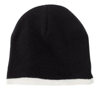 Port Authority Beanie Cap - Black/ Natural