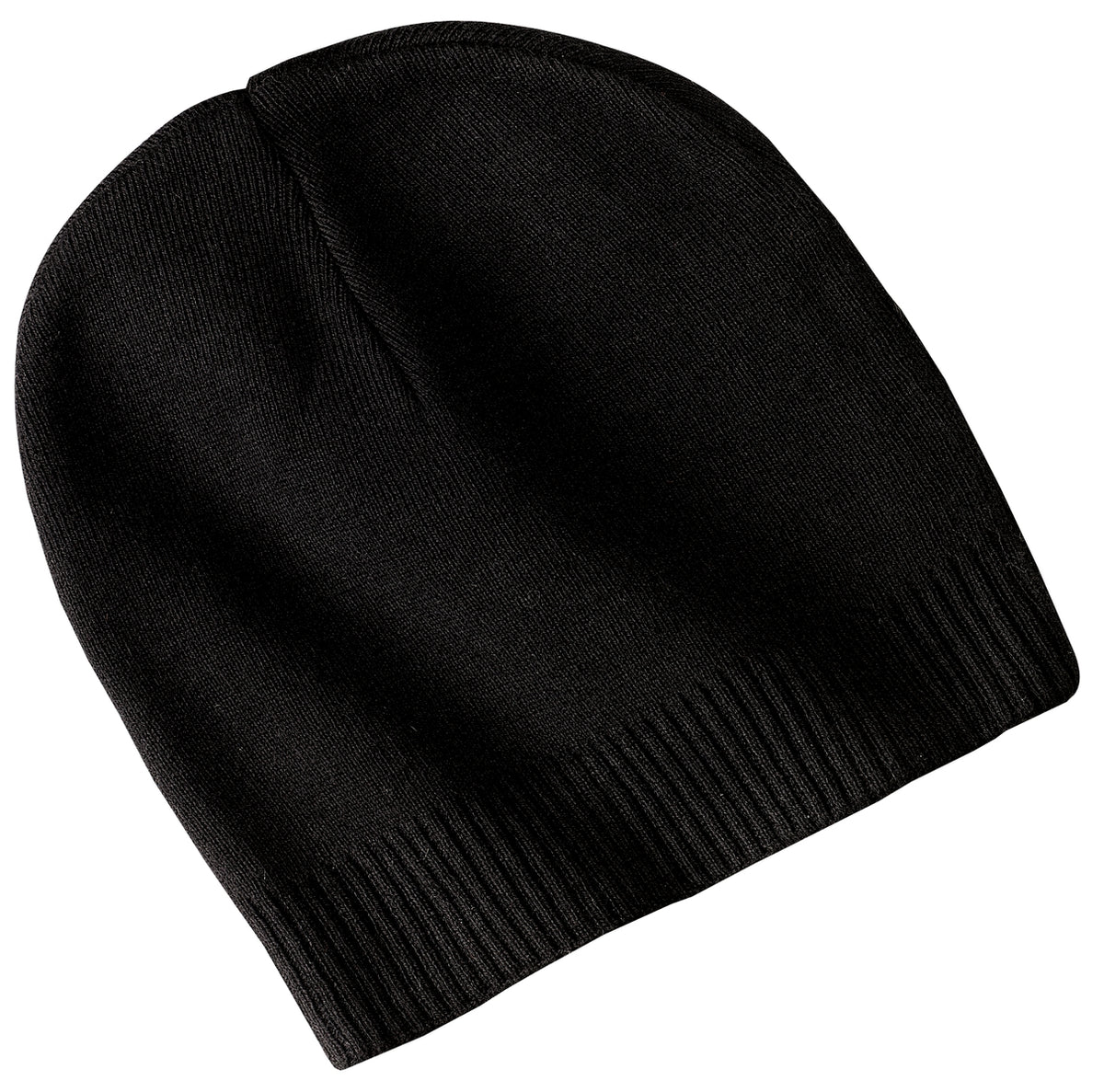 Port Authority 100% Cotton Beanie - Black