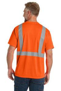 CornerStone  ANSI 107 Class 2 Mesh Tee - Safety Orange Back