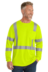 CornerStone  ANSI 107 Class 3 Mesh Long Sleeve Tee - Safety Yellow