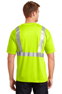 CornerStone - ANSI 107 Class 2 Safety T-Shirt - Safety Yellow/ Reflective Back