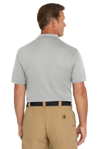 CornerStone  Industrial Snag-Proof Pique Pocket Polo - Light Grey Back