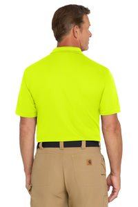 CornerStone  Industrial Snag-Proof Pique Pocket Polo - Safety Yellow Back