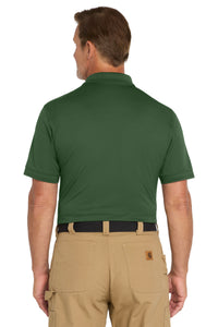CornerStone  Industrial Snag-Proof Pique Polo - Dark Green Back