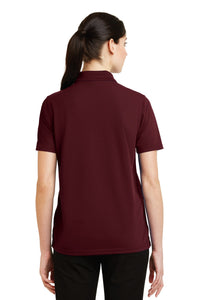 DISCONTINUED CornerStone - Ladies Industrial Pique Polo - Burgundy Back