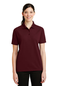 DISCONTINUED CornerStone - Ladies Industrial Pique Polo - Burgundy