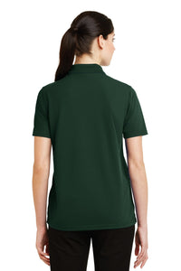 DISCONTINUED CornerStone - Ladies Industrial Pique Polo - Dark Green Back