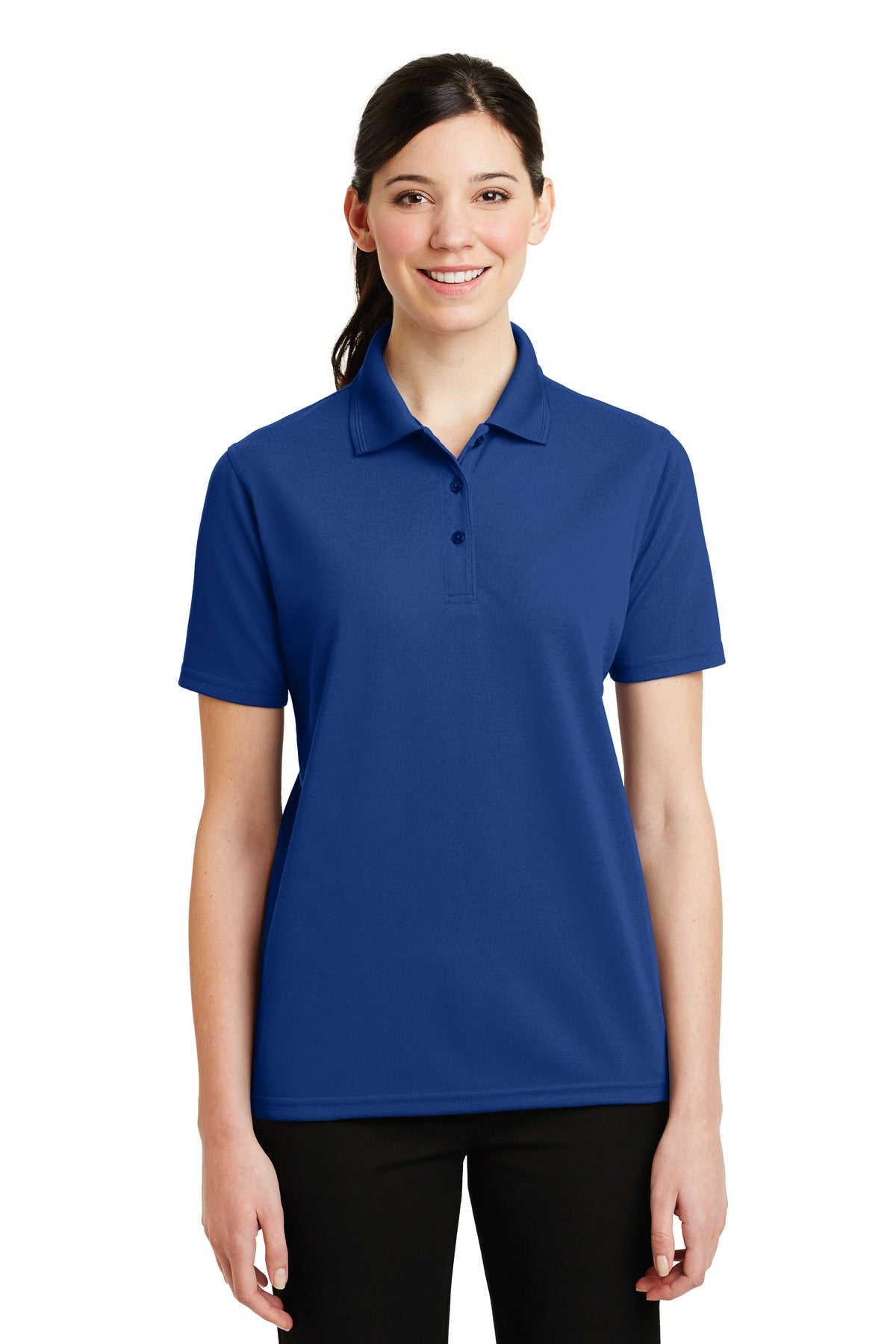DISCONTINUED CornerStone - Ladies Industrial Pique Polo - Royal