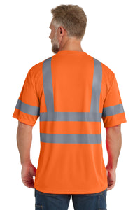 CornerStone - ANSI 107 Class 3 Short Sleeve Snag-Resistant Reflective T-Shirt - Safety Orange Back