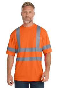 CornerStone - ANSI 107 Class 3 Short Sleeve Snag-Resistant Reflective T-Shirt - Safety Orange