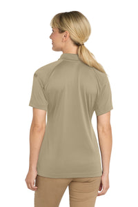 CornerStone Women's Select Snag-Proof Tactical Polo - Tan Back