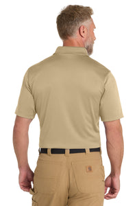CornerStone Select Snag-Proof Pocket Polo - Tan Back