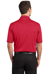 CornerStone Select Snag-Proof Tipped Pocket Polo - Red/ Black Back