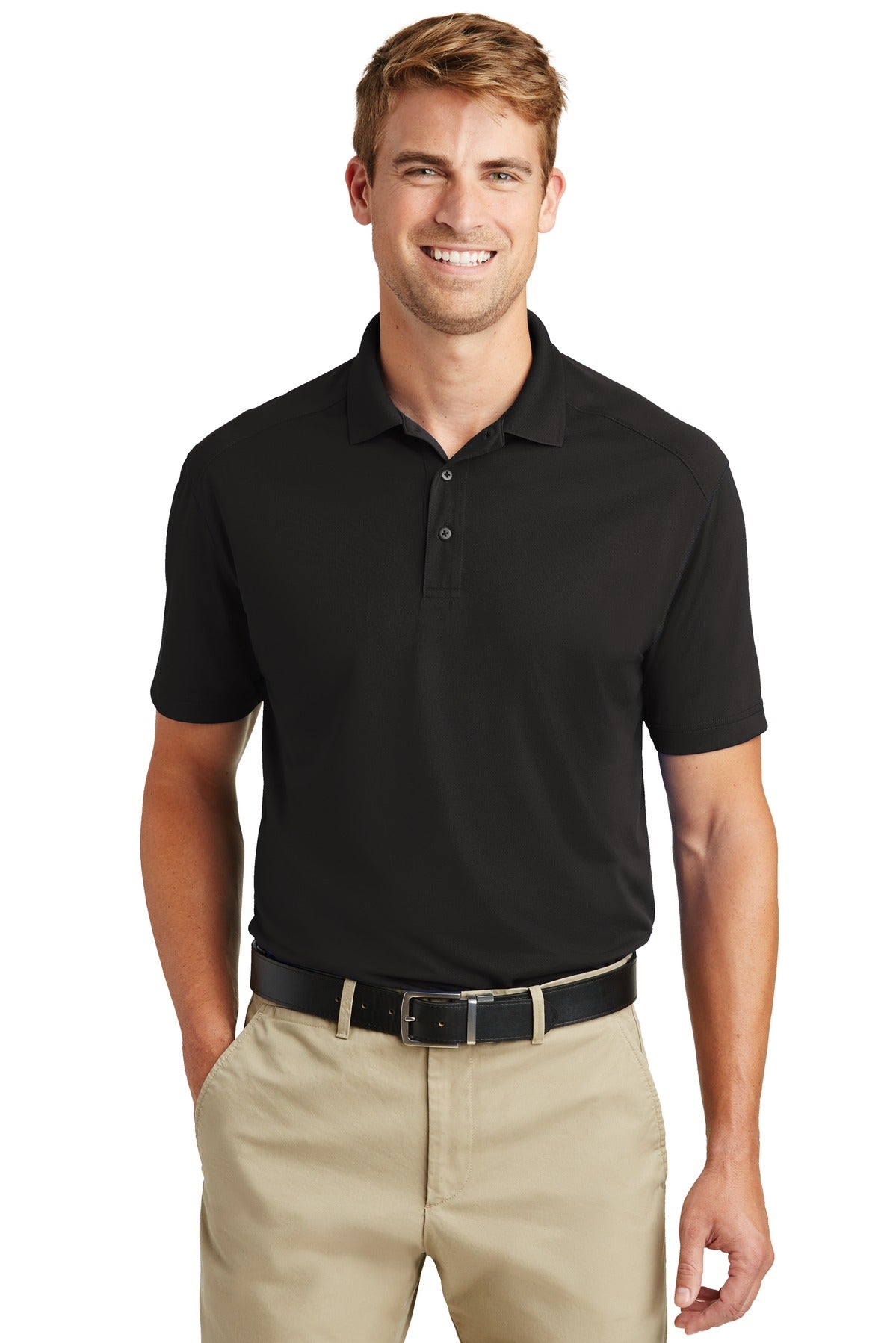 CornerStone Select Lightweight Snag-Proof Polo - Black