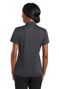 DISCONTINUED CornerStone Ladies Micropique Gripper Polo - Iron Grey Back