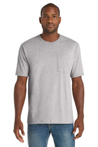 CornerStone  Workwear Pocket Tee CS430 - Heather Grey