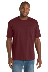 CornerStone  Workwear Pocket Tee CS430 - Maroon