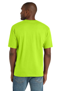 CornerStone  Workwear Pocket Tee CS430 - Safety Green Back