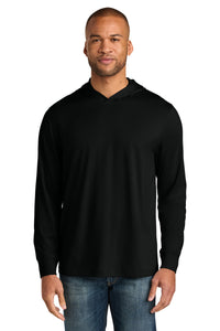 CornerStone Workwear Pro Long Sleeve Hooded Tee CS440LSH - Black