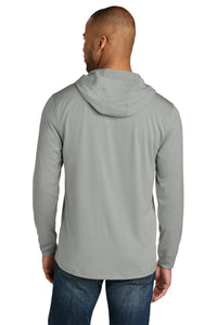CornerStone Workwear Pro Long Sleeve Hooded Tee CS440LSH - Light Grey Back