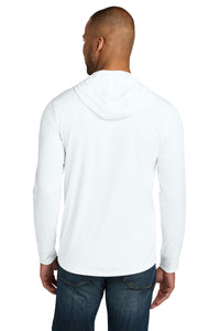 CornerStone Workwear Pro Long Sleeve Hooded Tee CS440LSH - White Back